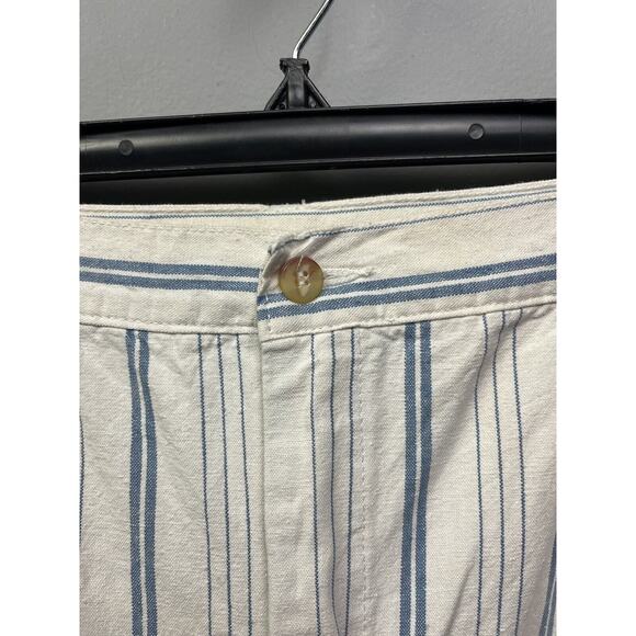 Jas‎ McLeith Striped Shorts Mens Sz 40 Vintage Deadstock Blue White Pleated NEW - Picture 5 of 6